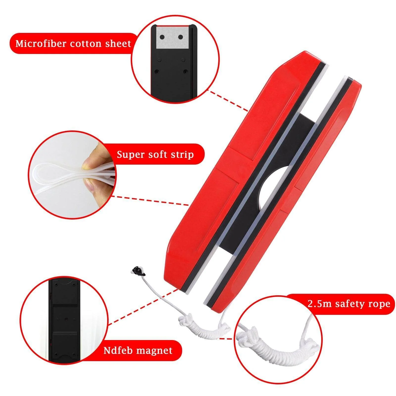 Household Double Side Magnetic Window Brush - Image 2