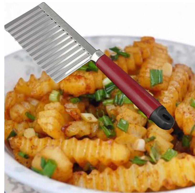 Stainless Steel Wavy Potato Slicer - Image 2