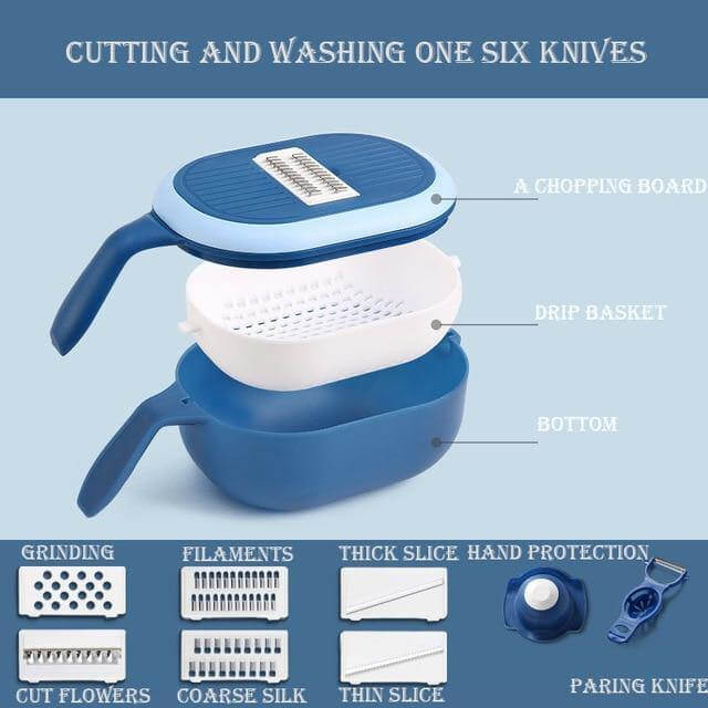 Multifunctional Fast Vegetable Slicer with Strainer - Image 3