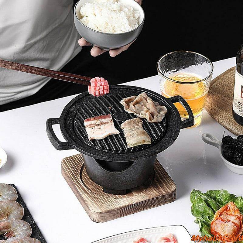 Mini Japanese Smokeless Barbecue Desk Grill - Image 2