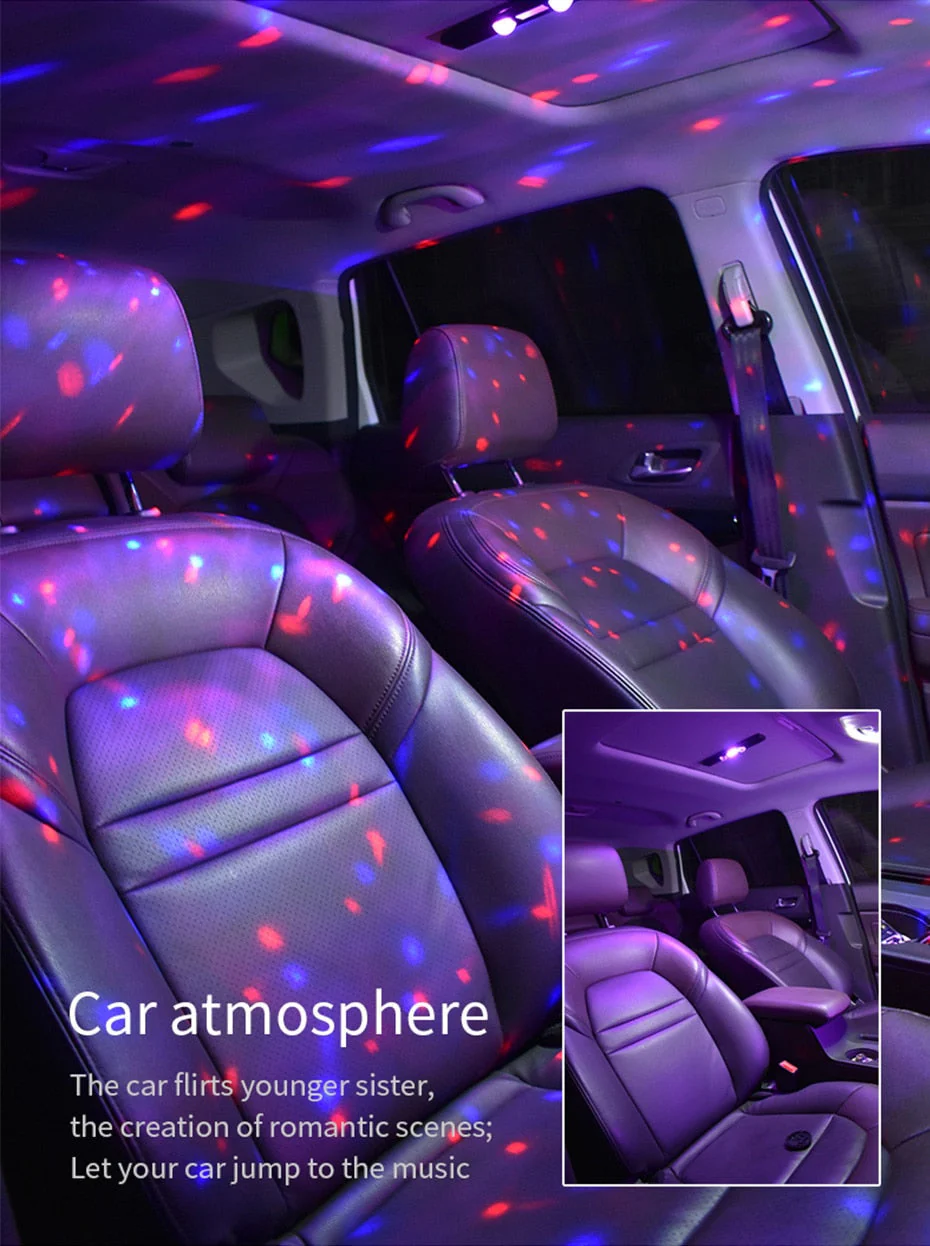 Multi-Color USB Car Atmosphere RC Light - Image 2
