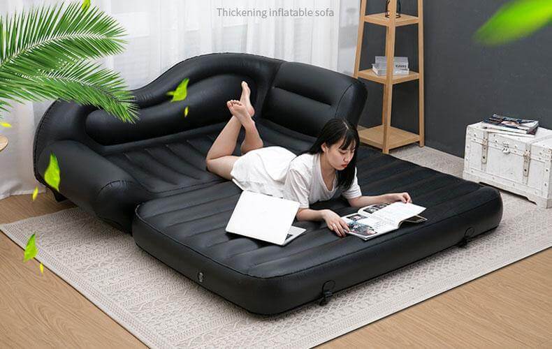 Comfy Double Household Inflatable Lazy Reclining Sofa - Image 3