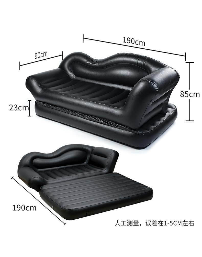 Comfy Double Household Inflatable Lazy Reclining Sofa - Image 2