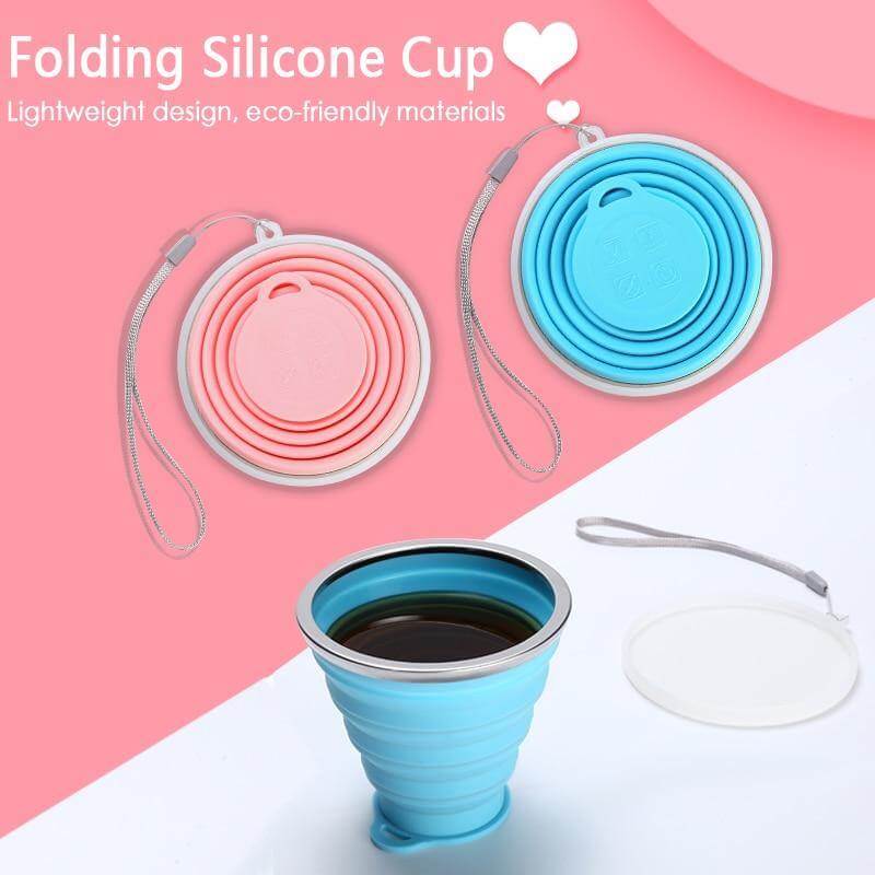 Foldable Easy Silicone Travel Mug - Image 2