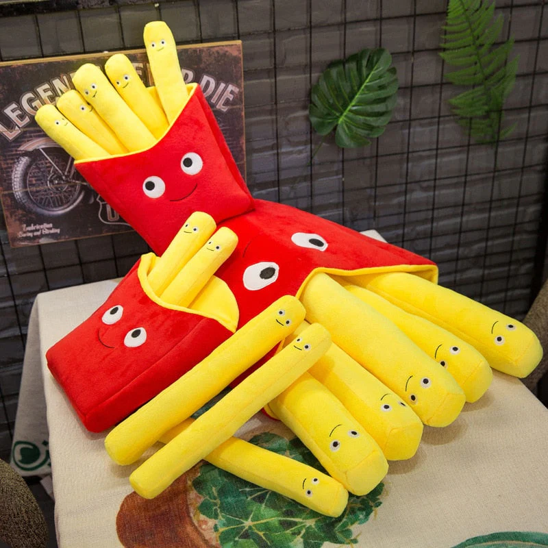 3D Burger Fries Plush Toy Pillow - Image 1