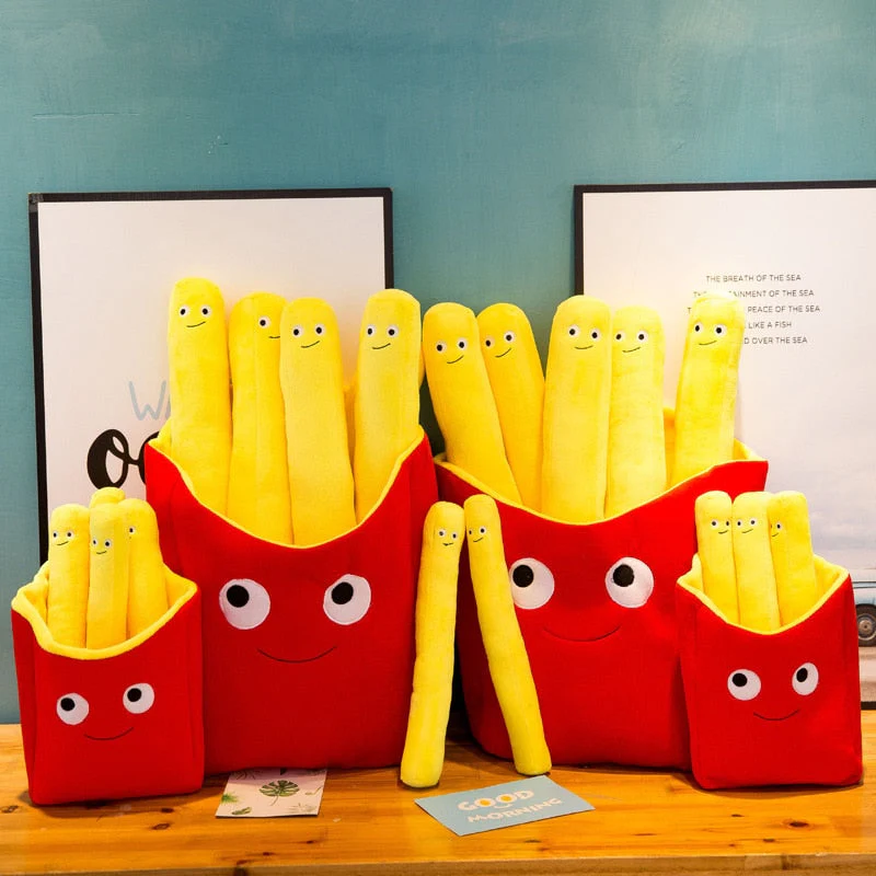 3D Burger Fries Plush Toy Pillow - Image 2