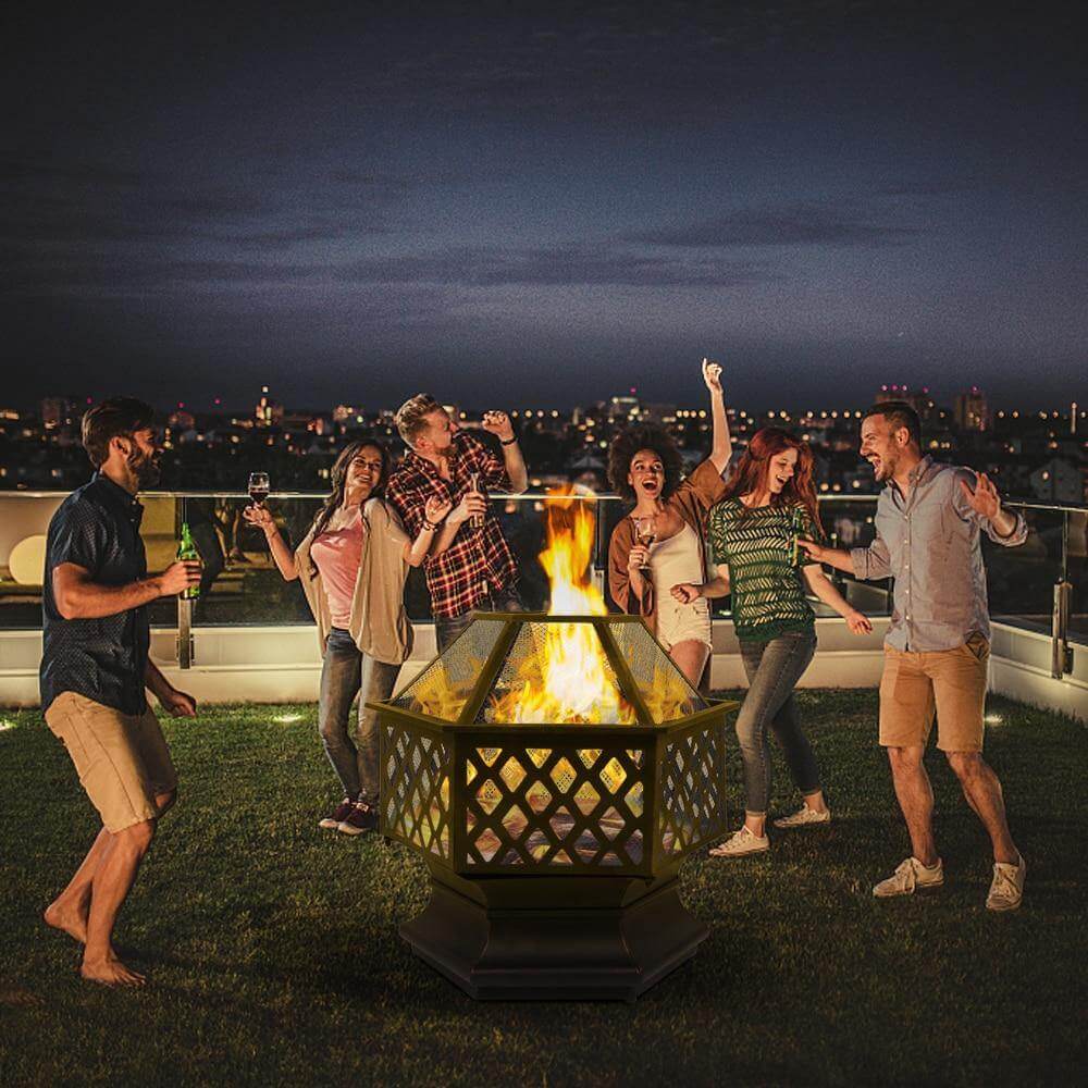 Geometric Garden Fire Pit Stove - Image 2