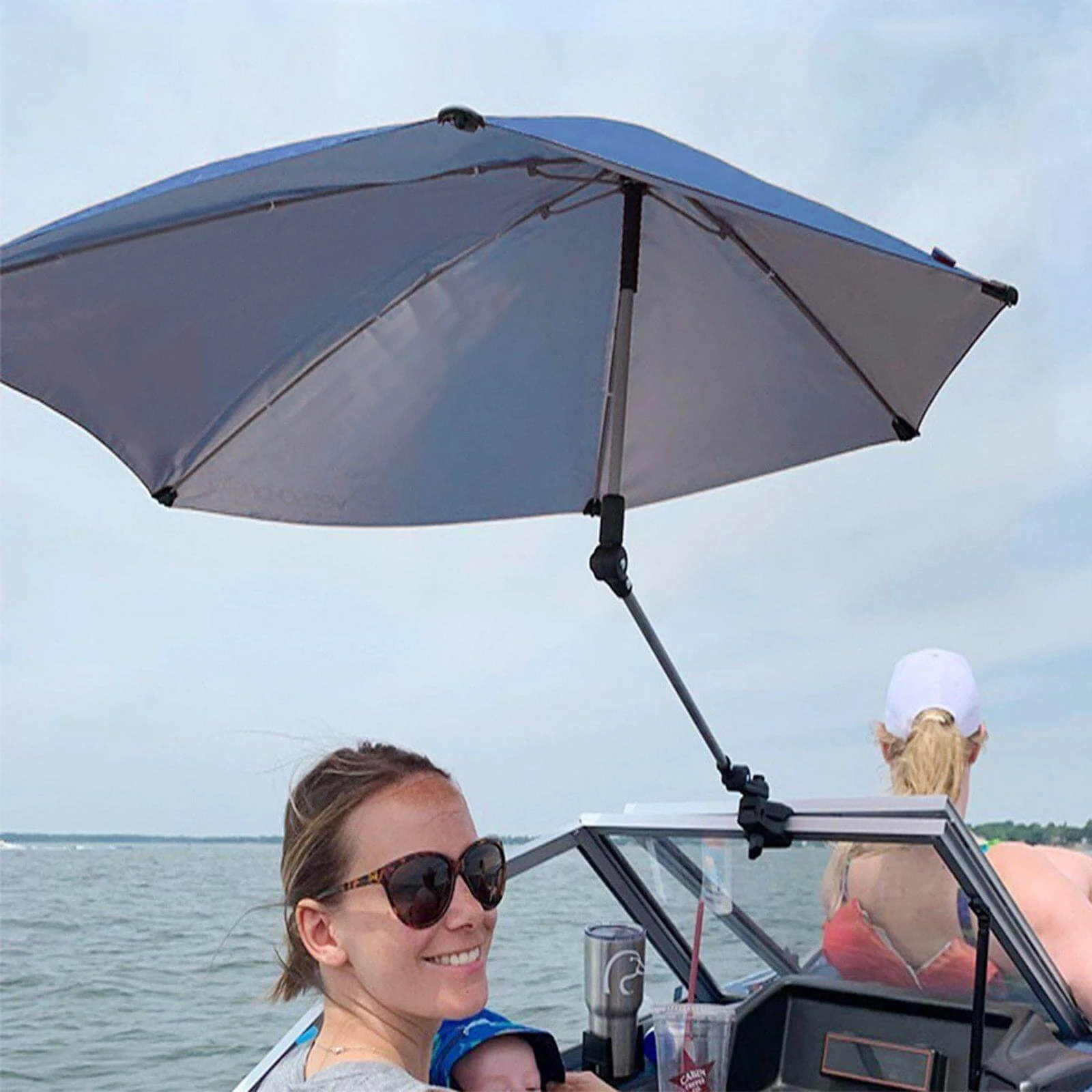 Portable Folding Umbrella with Universal Clamp - Image 3