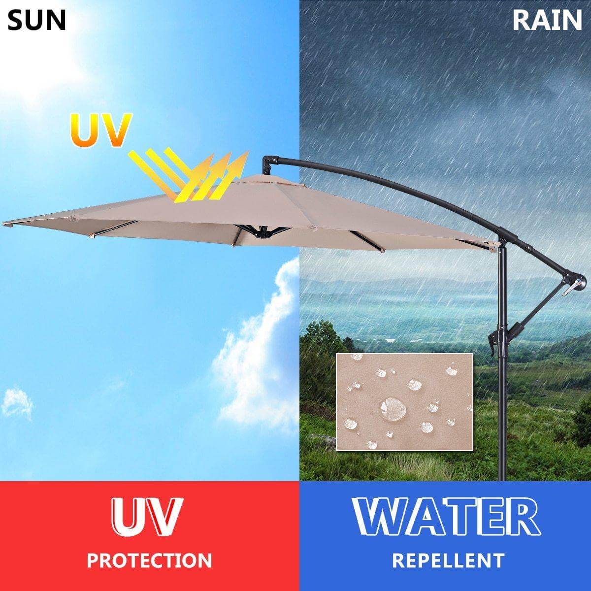 Giant Anti-UV Outdoor Hanging Umbrella - Image 2