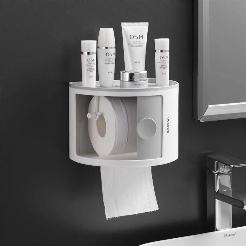 Waterproof Multi-Layer Toilet Paper Holder Shelf - Image 2