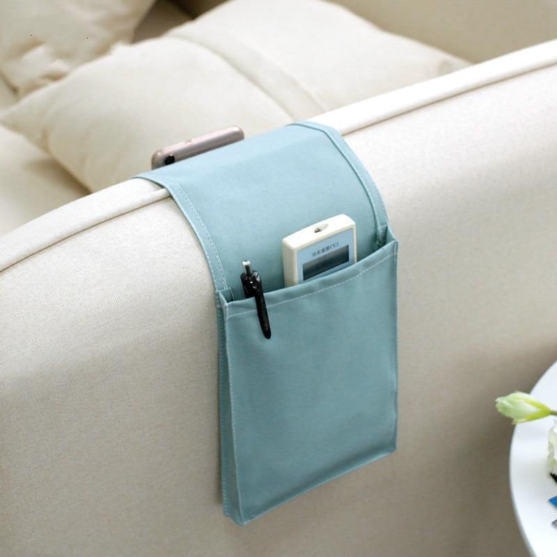 Cotton Linen Bedside Storage Bag - Image 2