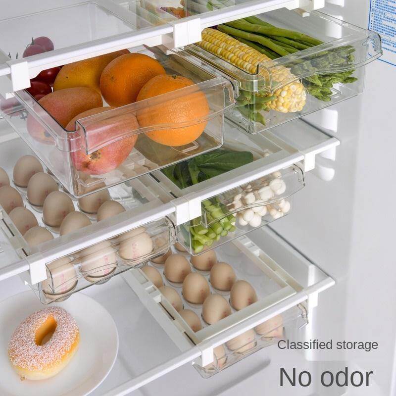 Fridge Organizer Under Shelf Drawer Box - Image 2