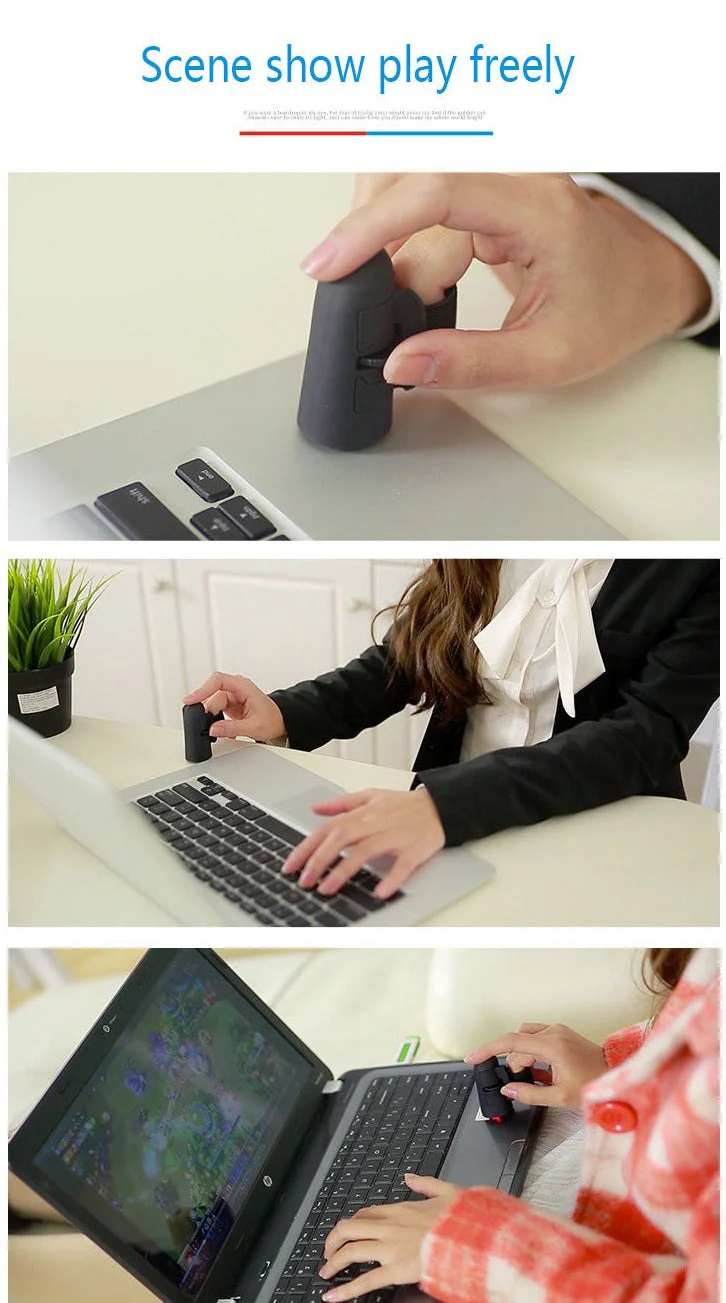 Lazy Mini USB Bluetooth Finger Mouse - Image 2