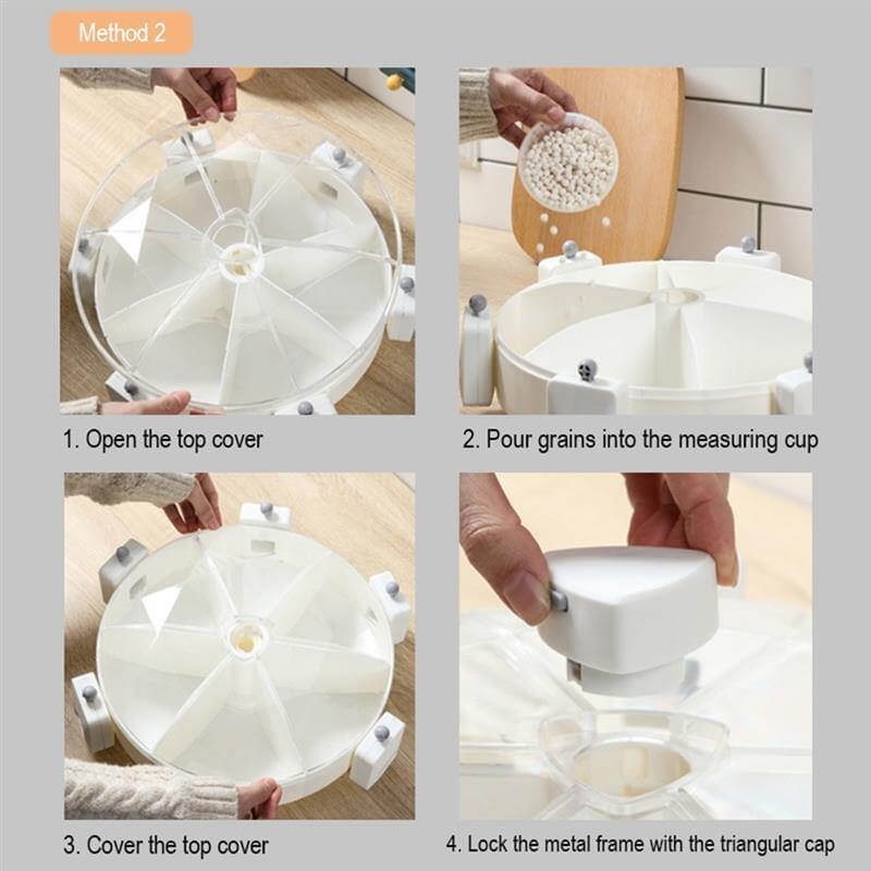 Wall Mounted 360 Degree Rotatable Cereals Grain Storage - Image 3