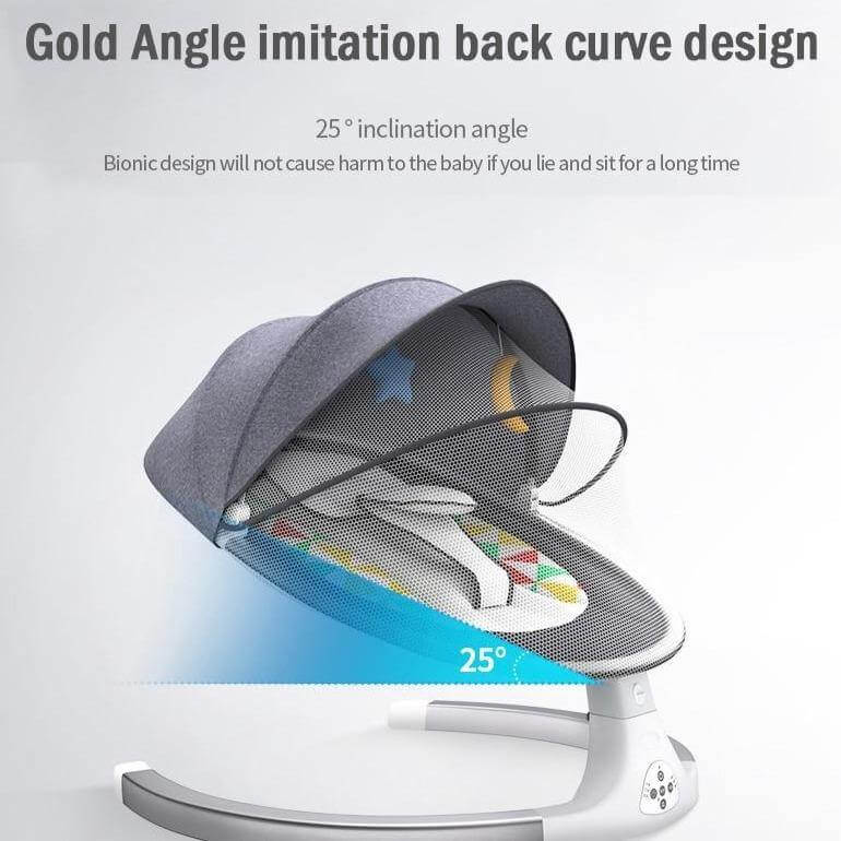Remote Controlled Bluetooth Smart Baby Rocking Bouncer - Image 2