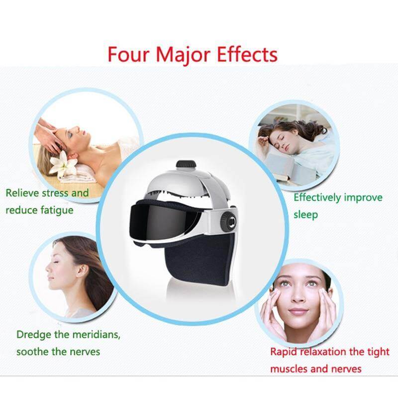 Chargeable Electric Heating Head Eye Massage Helmet - Image 3