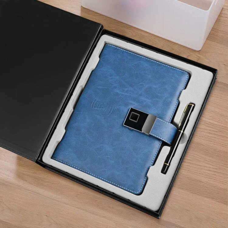 Smart Lock Fingerprint Wireless Charging Notebook - Image 2
