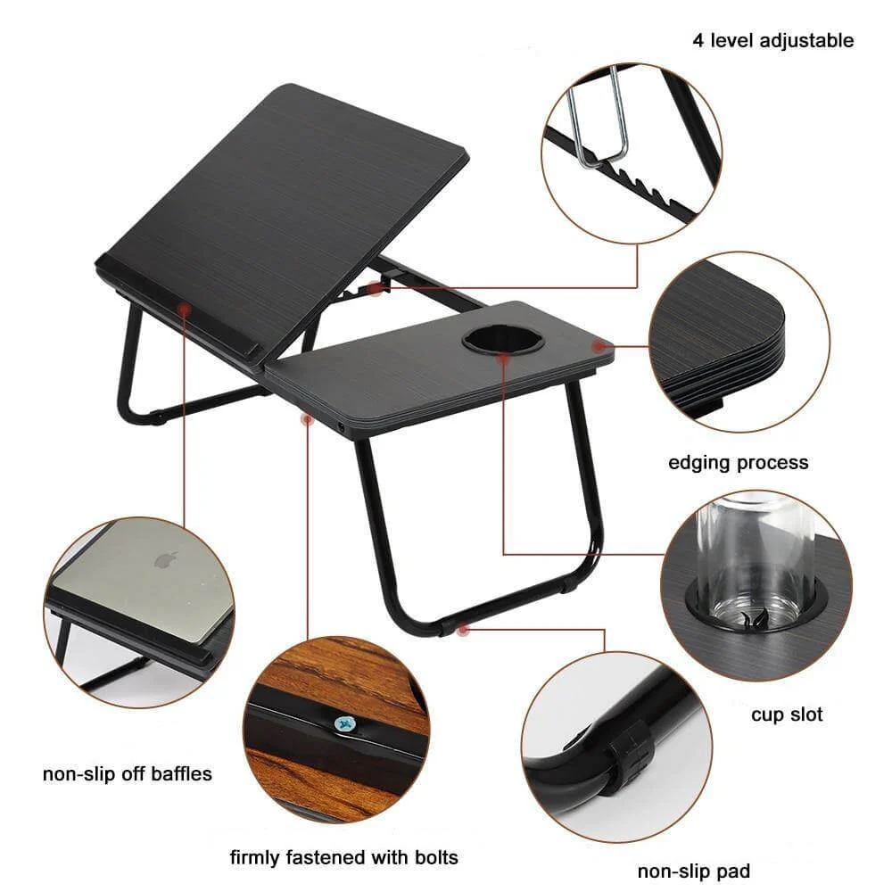 Adjustable Folding Portable Laptop Table - Image 2