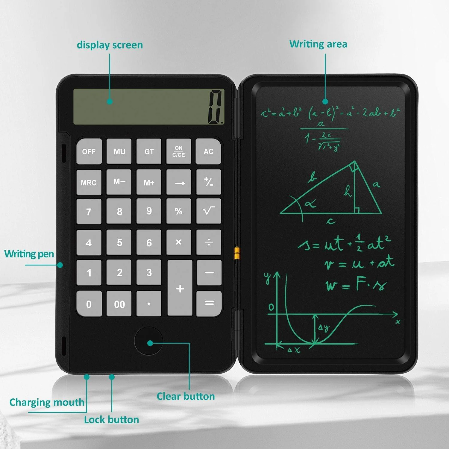 USB Rechargeable Digital Notepad Calculator - Image 1