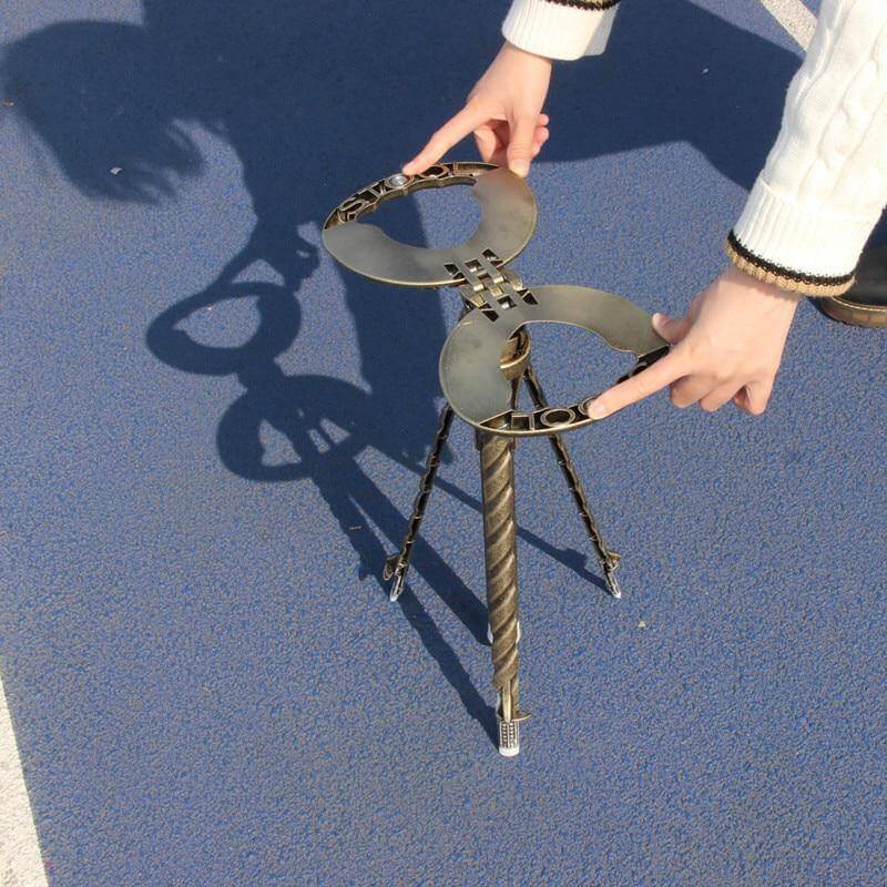 Outdoor Folding Two-in-one Walking Stick Stool - Image 2