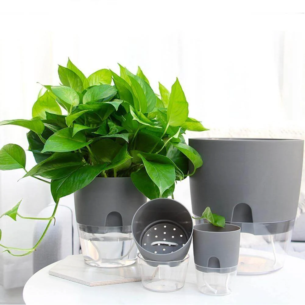 Self-watering Plant Pot with Water Container - Image 2