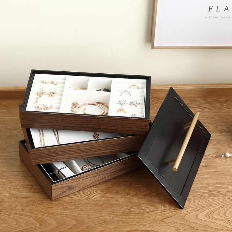 Wooden Elegant Multi-Layer Jewelry Organizer Box - Image 3