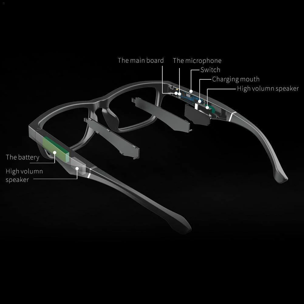Smart Bluetooth Built-in Speaker Headset Glasses - Image 2