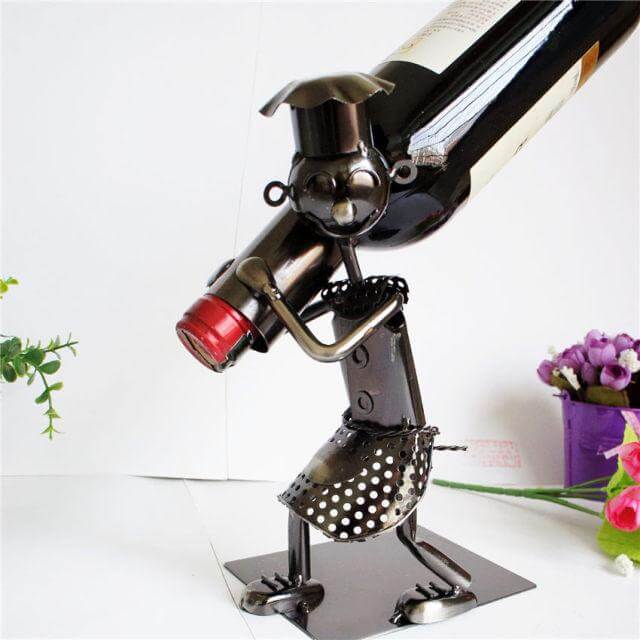 Handmade Walking Man Wine Rack - Image 2