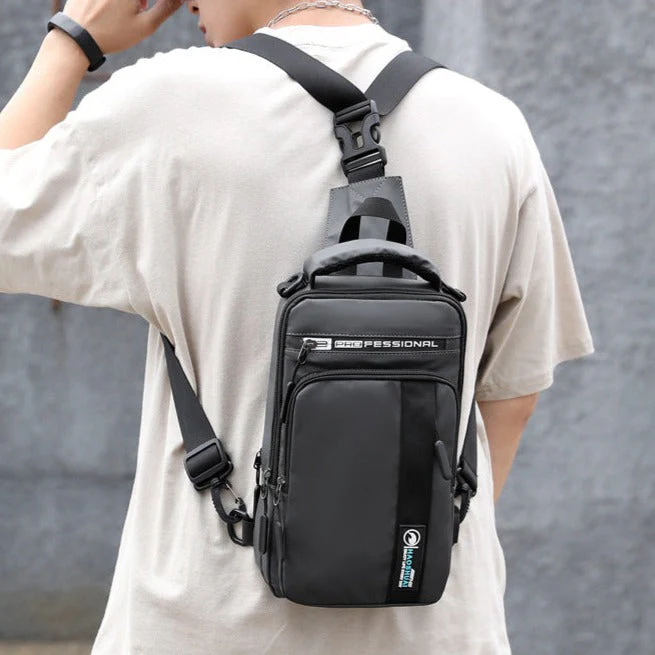 Anti-Theft USB Charging Waterproof Crossbody Bag - Image 1