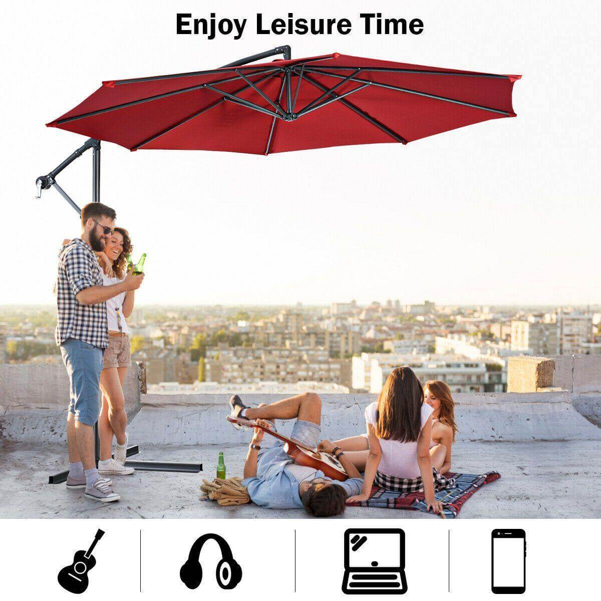 Giant Anti-UV Outdoor Hanging Umbrella - Image 3