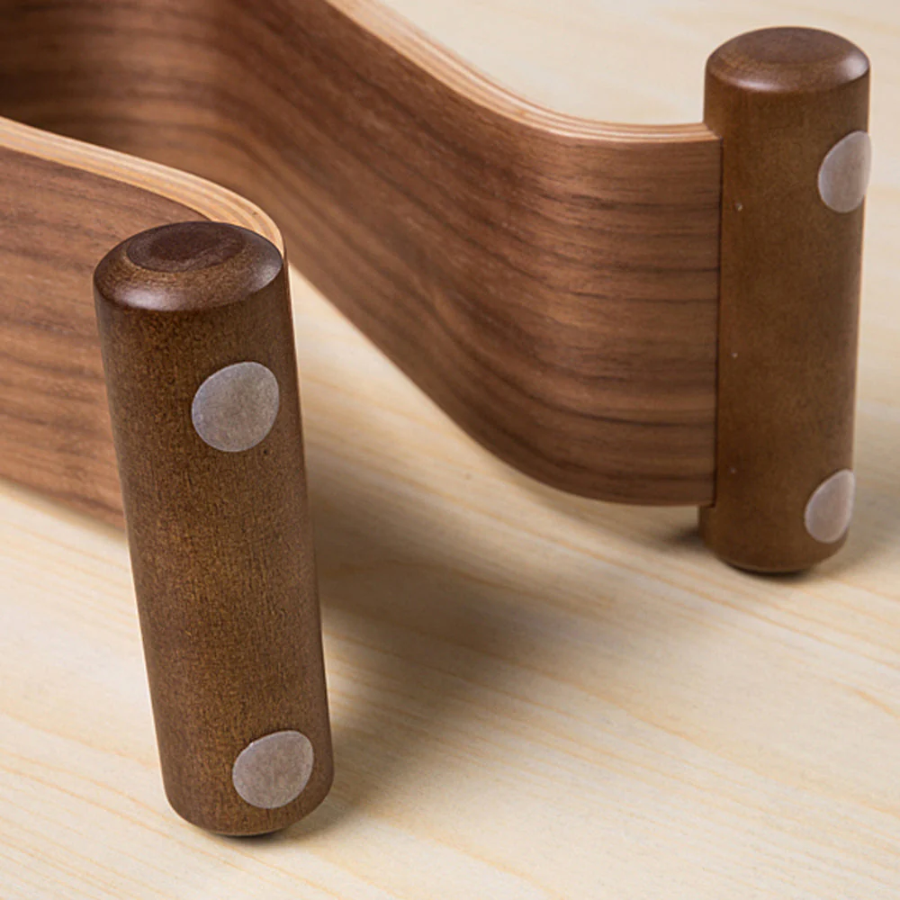 Walnut Wooded Headphones Headset Holder - Image 2