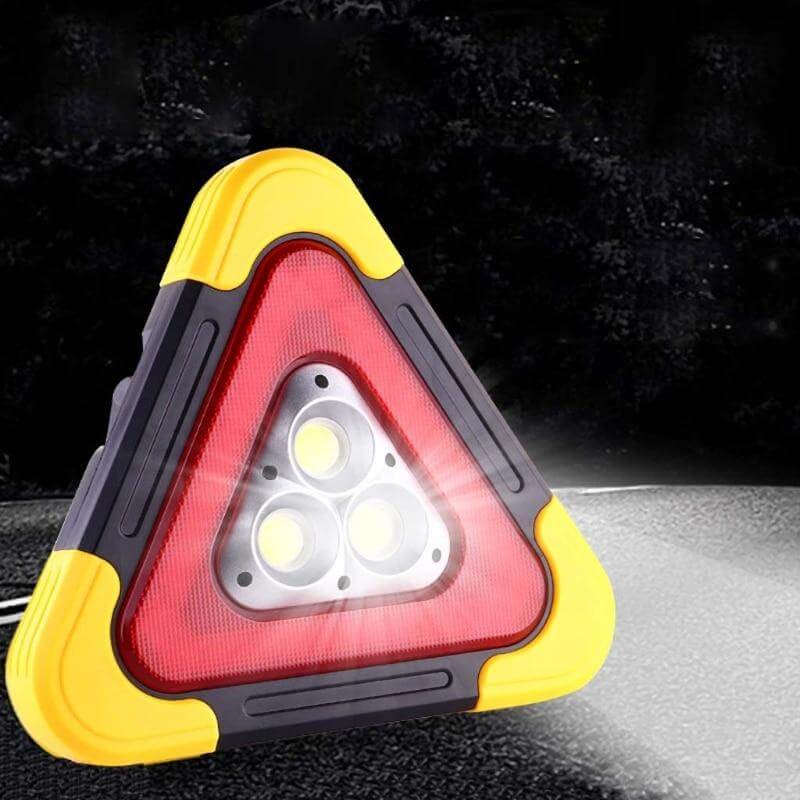 Safety Triangle Warning Sign Car LED Light - Image 1