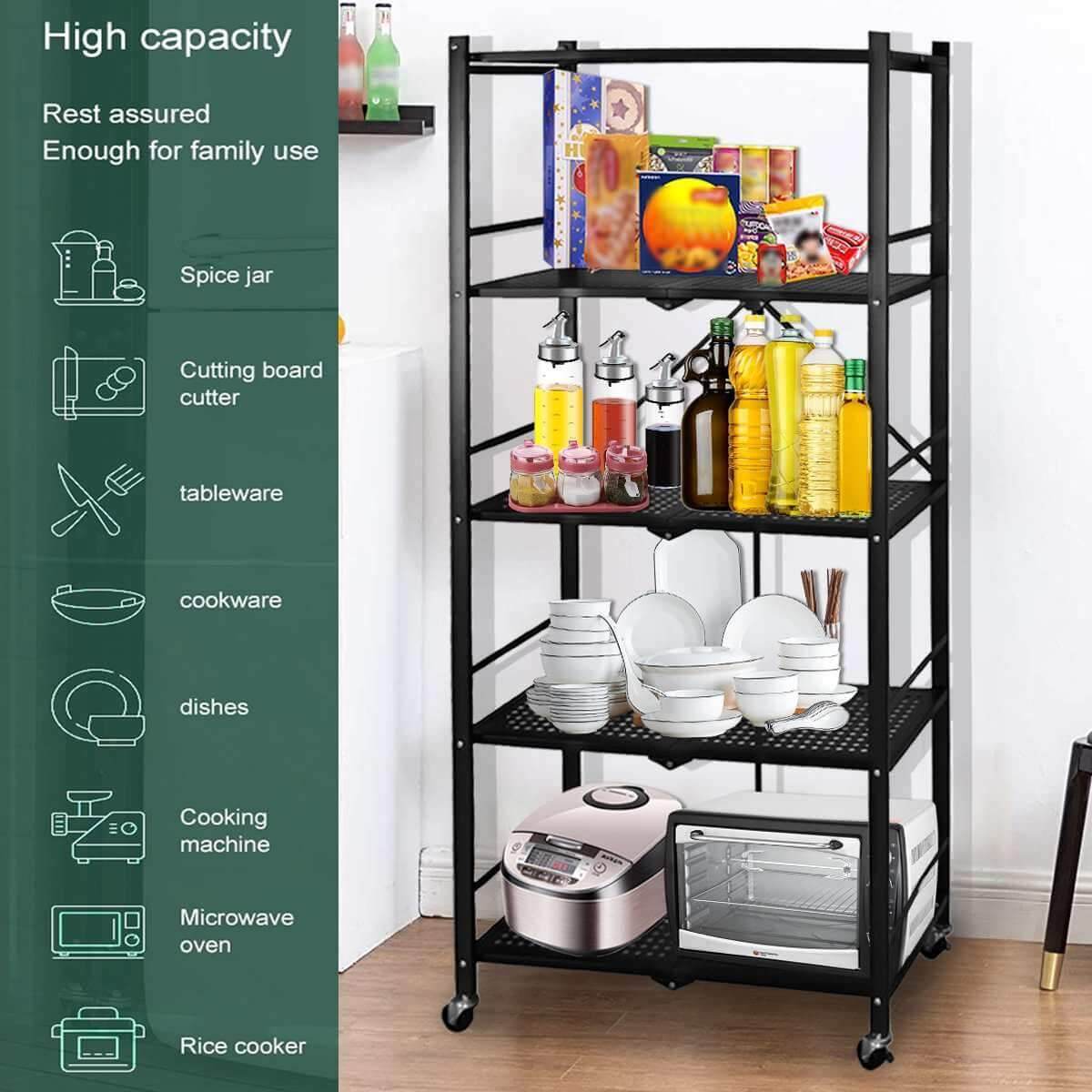 Multifunctional Foldable Storage Rack Organizer - Image 3