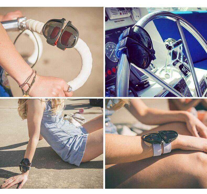Folding Roll Wristband Sunglasses - Image 2