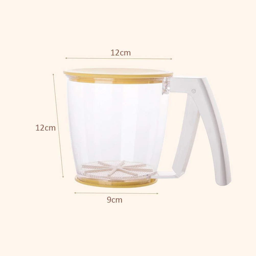Hand-Pressed Flour Sifter Filter Strainer Gadget - Image 3