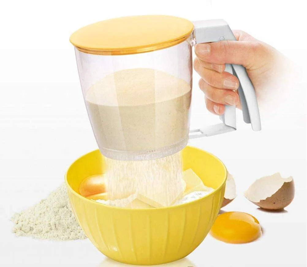 Hand-Pressed Flour Sifter Filter Strainer Gadget - Image 2
