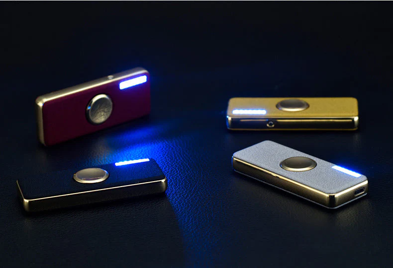 Windproof USB Lighter Fidget Spinner - Image 3