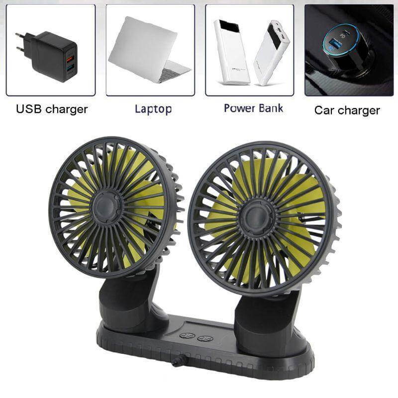 Universal Adjustable USB Dual Fan - Image 3