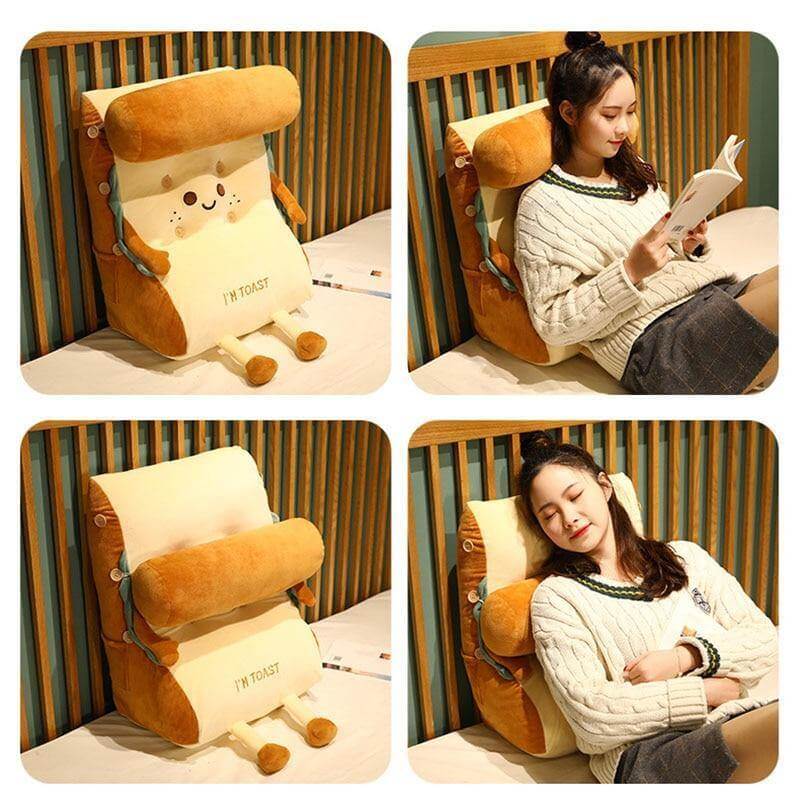 I AM TOAST Cute Bedside Comfy Washable Pillow - Image 1