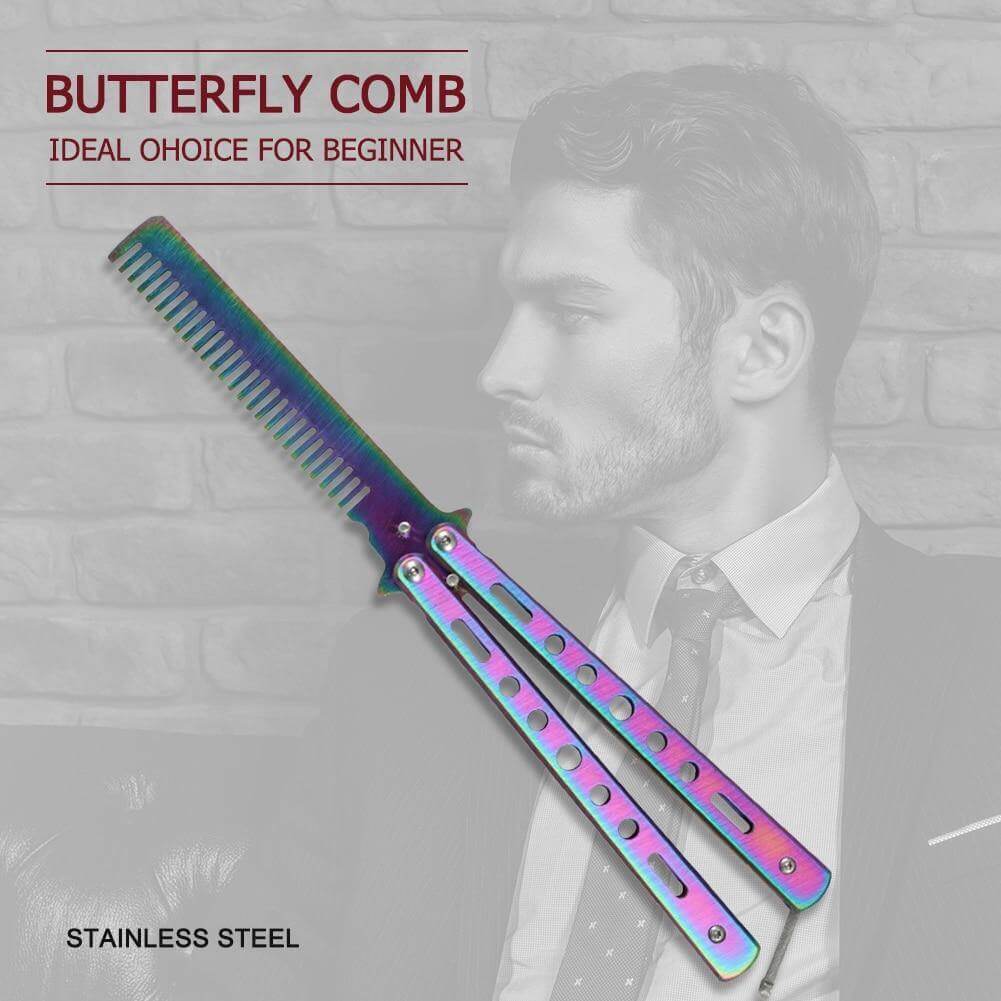 Stainless Steel Foldable Butterfly Brush - Image 1