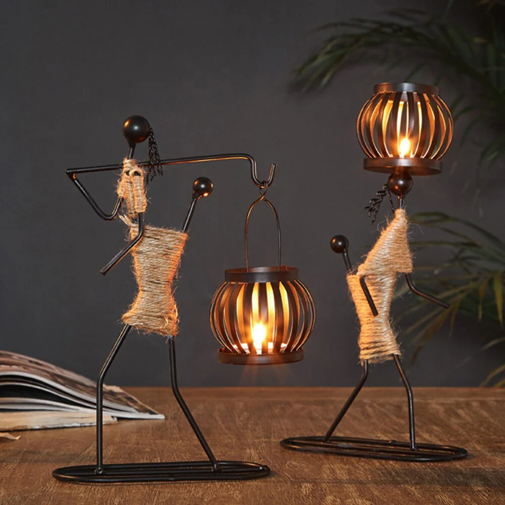 Creative Beautiful Nordic Iron Candle Holder - Image 2