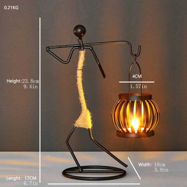 Creative Beautiful Nordic Iron Candle Holder - Image 3