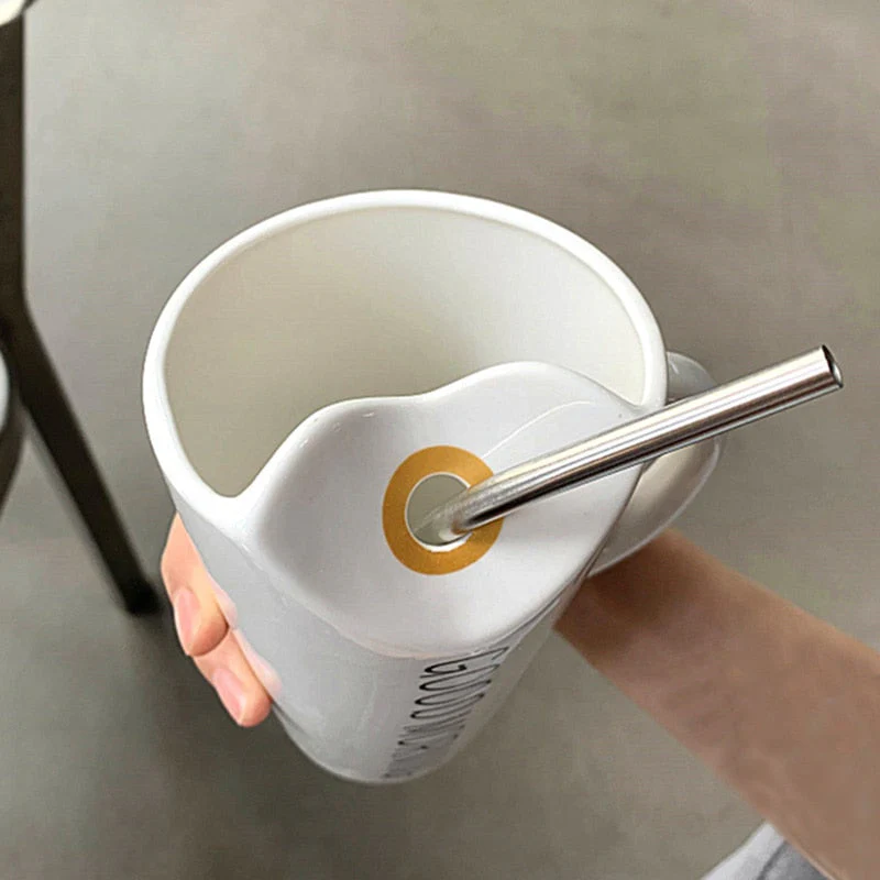 Good Vibes Elegant Ceramic Mugs - Image 2