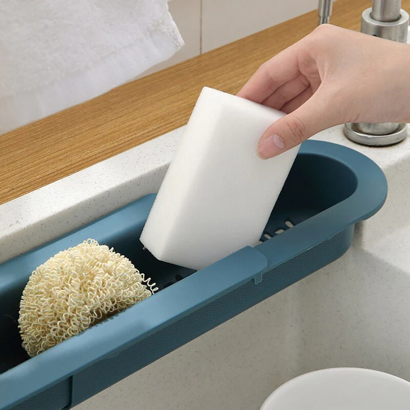 Adjustable Shelf Drain Rack Kitchen Organizer - Image 3