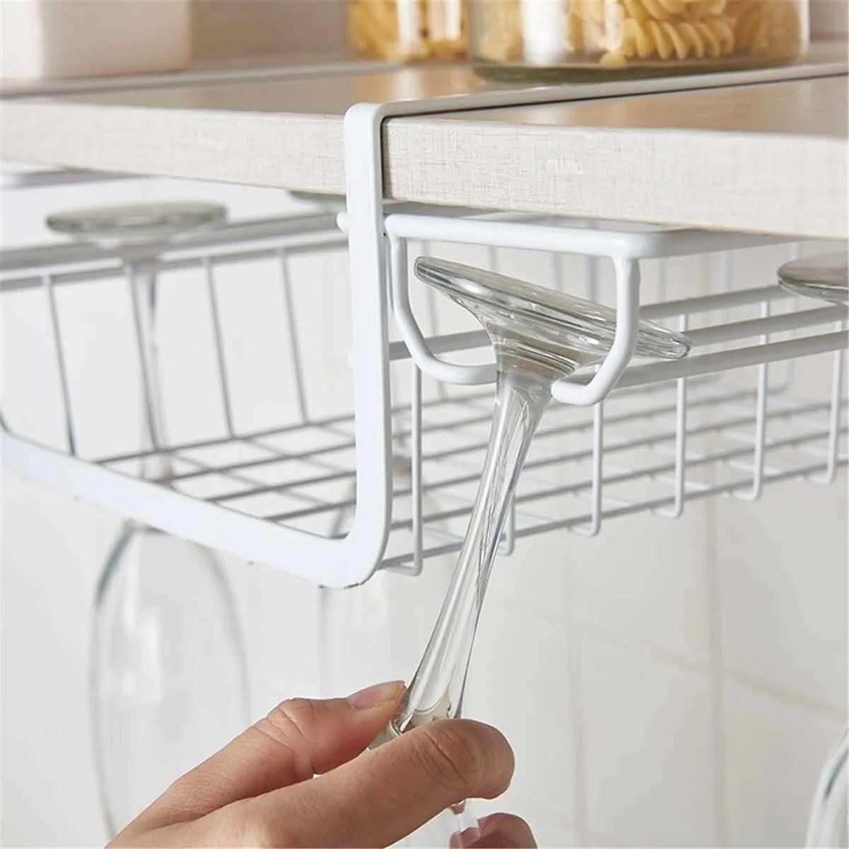Under Cabinet Glass Holder Rack - Image 3