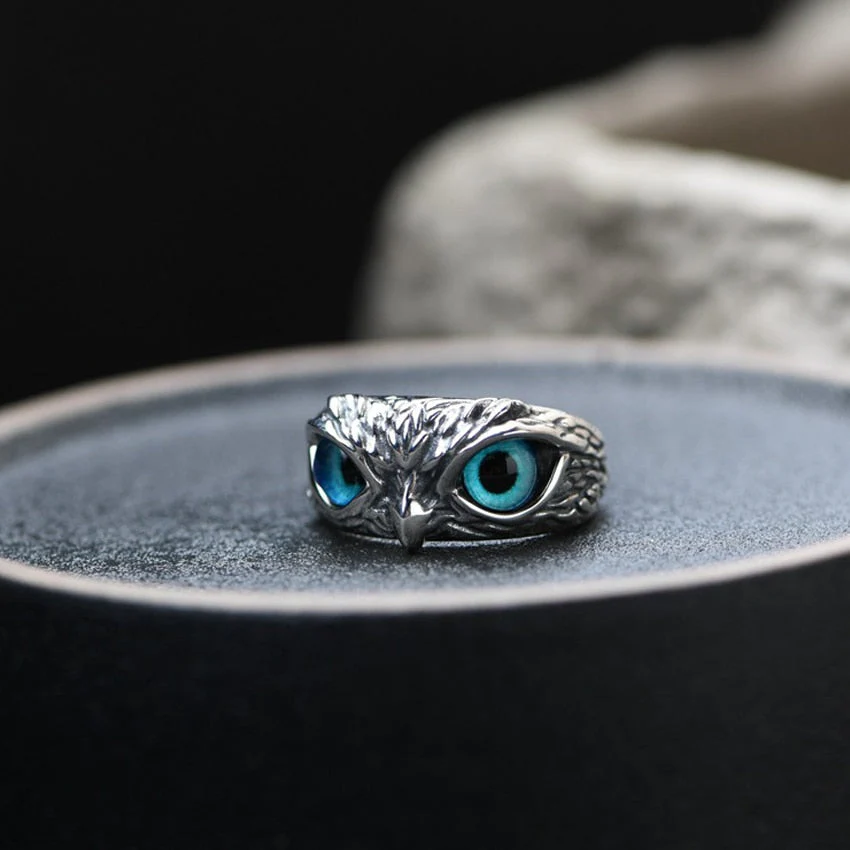 Vintage Punk Owl Ring - Image 3