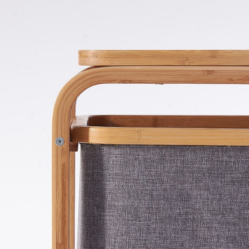 Elegant Bamboo Laundry Basket - Image 3