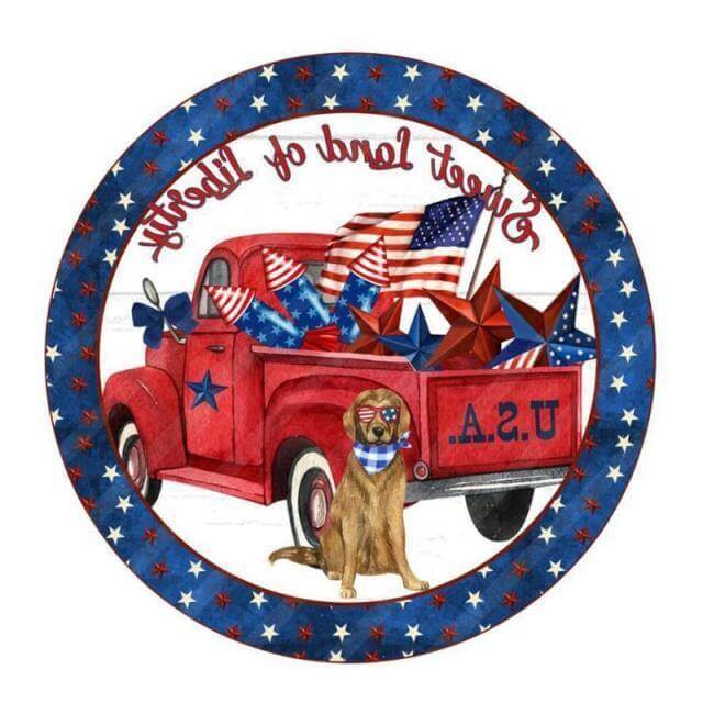 Independence Day Wooden Wall Plaque - Image 3