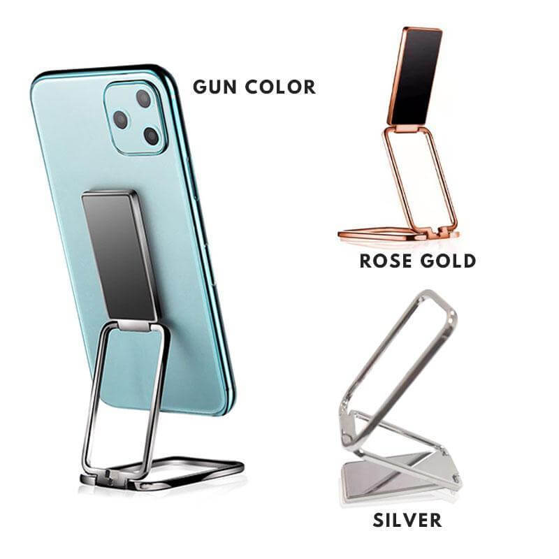 Rotatable Metal Self-Stick Phone Holder - Image 3
