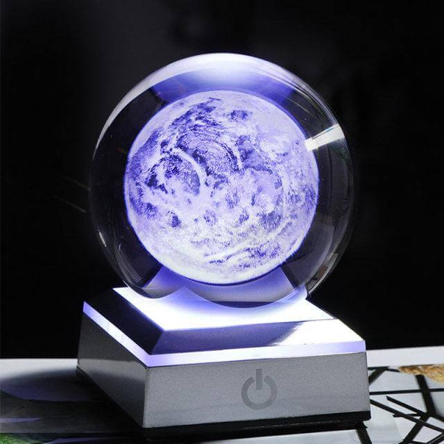 Crystal Globe Solar System Planet Lamp - Image 2